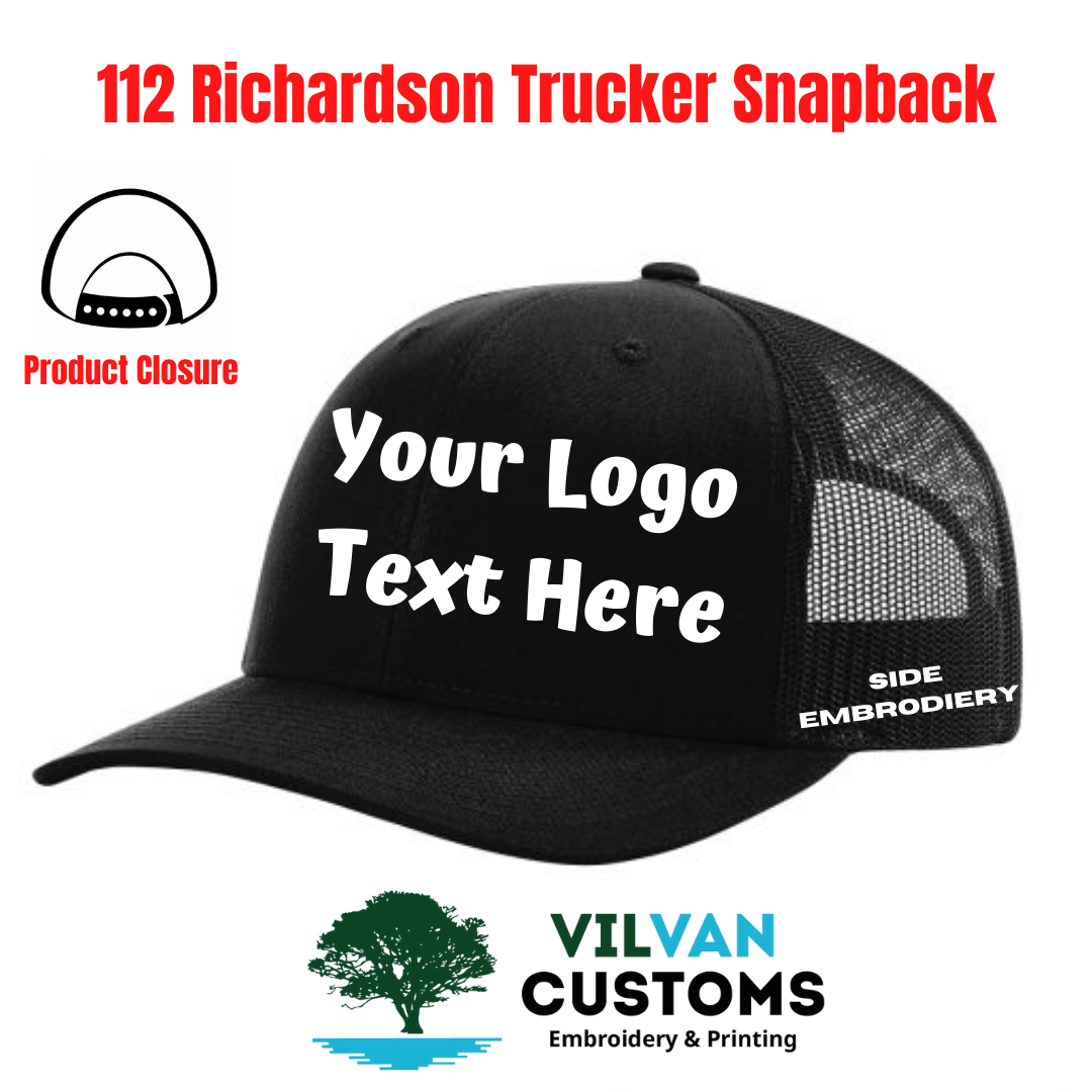 Richardson 112 Snapback Trucker Cap One Size Dark Green / White / Heather Gray