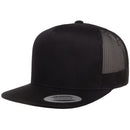 Custom Embroidery, 6006 YP Classics Five-panel Classic Trucker Hats, Flat Bill