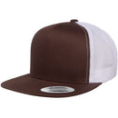 Custom Embroidery, 6006 YP Classics Five-panel Classic Trucker Hats, Flat Bill