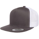 Custom Embroidery, 6006 YP Classics Five-panel Classic Trucker Hats, Flat Bill