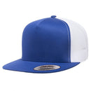 Custom Embroidery, 6006 YP Classics Five-panel Classic Trucker Hats, Flat Bill
