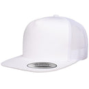 Custom Embroidery, 6006 YP Classics Five-panel Classic Trucker Hats, Flat Bill