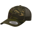 Custom Embroidery, 6606MC YP Classics Multicam Retro Trucker  Camo Hats
