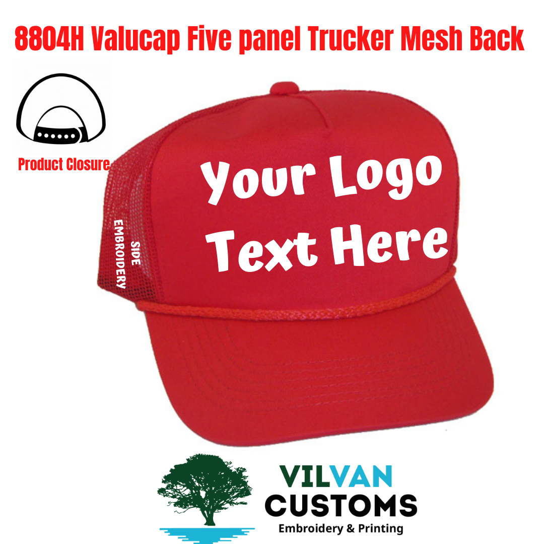 Custom Embroidered Mesh-Back Twill Trucker Cap - VC400