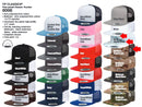 Custom Embroidery, 6006 YP Classics Five-panel Classic Trucker – Multicam Hats, Flat Bill Camo