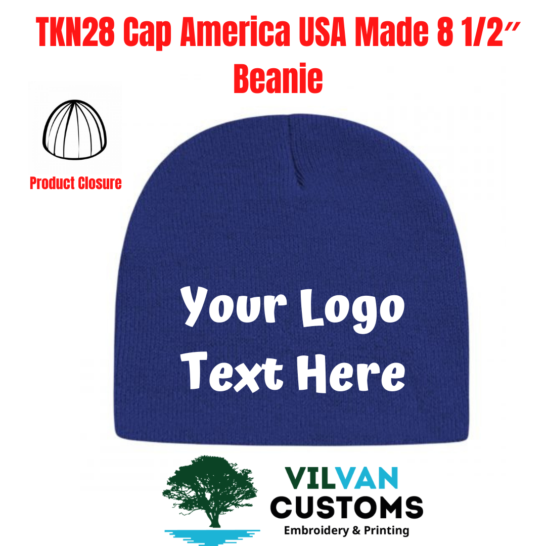 Cap America TKN28 USA-Made 8 1/2 Beanie - True Navy - One Size