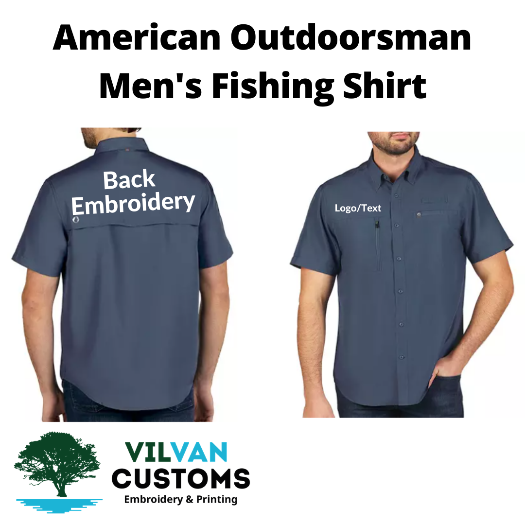 The American Outdoorsman Men's Indian River Fishing Shirt UPF 40 Quick Dry (Musk Melon, XL)
