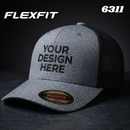 Custom Embroidery, 6311 Flexfit Melange Trucker Mesh Hats