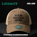 Custom Embroidery, OFA Legacy Old Favorite Camo Trucker Hats