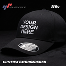Custom Embroidery, 110C Flexfit Cool & Dry Structured Velcro Hats