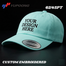 Custom Embroidery, 6245PT YP Classics Peached Cotton Twill Dad Hats