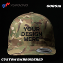 Custom Embroidery, 6089M YP Classics Premium Flat Bill Snapback Hats