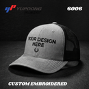 Custom Embroidery, 6006 YP Classics Five-panel Classic Trucker Hats, Flat Bill