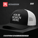 Custom Embroidery, 115 Richardson – Low Pro Trucker Hats