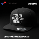 Custom Embroidery, 5089M YP CLASSICS PREMIUM 5 PANEL SNAPBACK HAT, Flat Bill