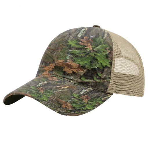 Richardson - Washed Printed Trucker 111P Camo, Custom Embroidery
