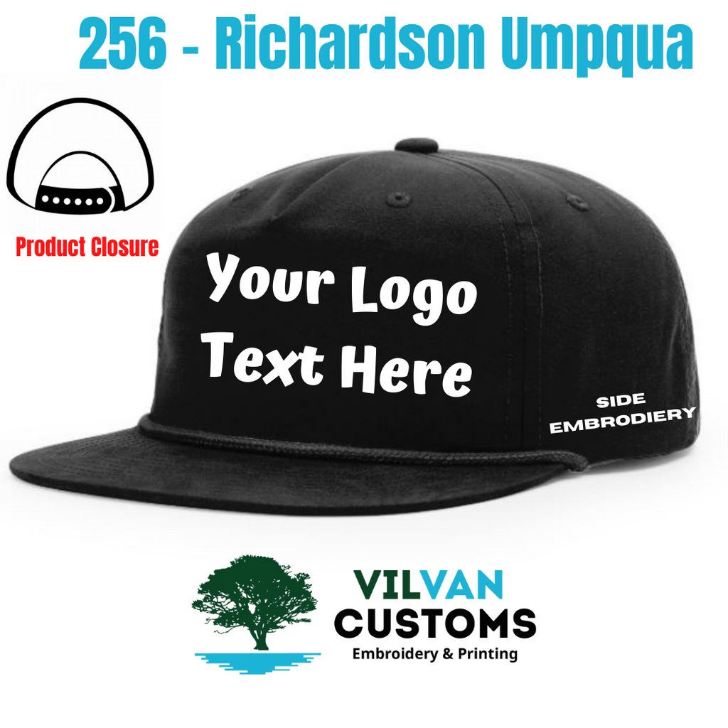 Flat Bill 256 Richardson Umpqua Snapback Hats Custom