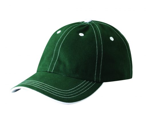 A135 Kati Sportcap Brushed Cotton with Contrast Stitching, Custom Embroidery