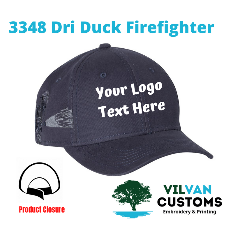 3348 Dri Duck Firefighter, Custom Embroidery