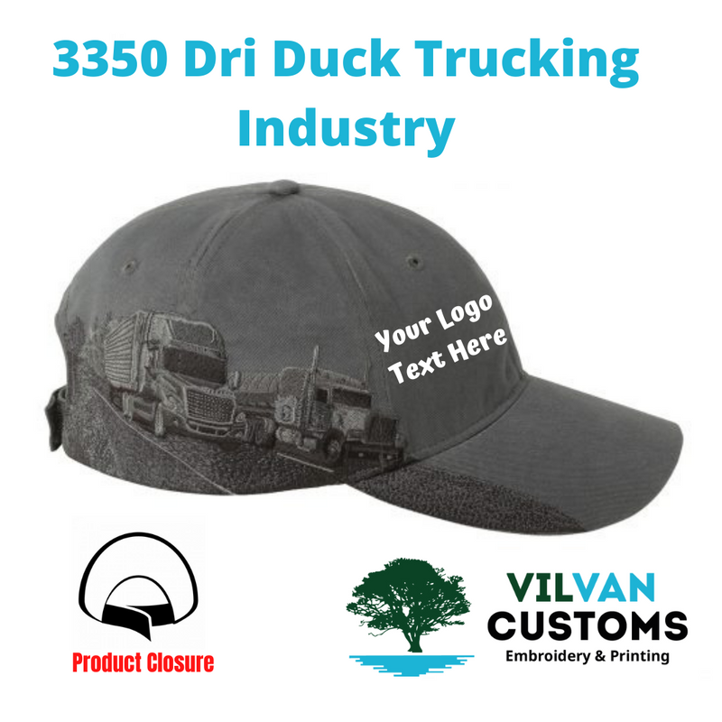 3350 Dri Duck Trucking Industry, Custom Embroidery