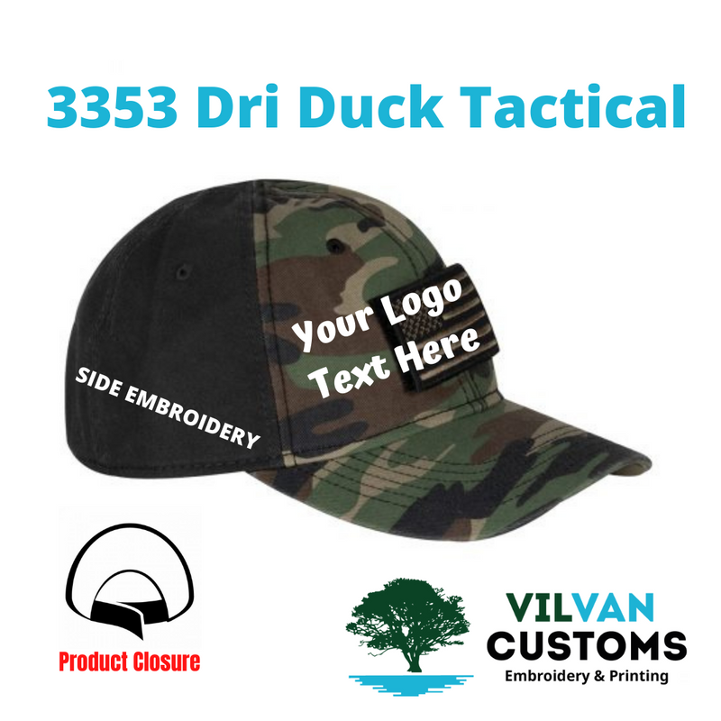 3353 Dri Duck Tactical, Custom Embroidery