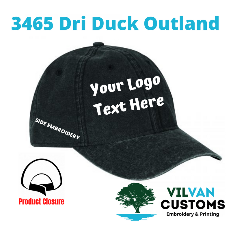 3465 Dri Duck Outland, Custom Embroidery