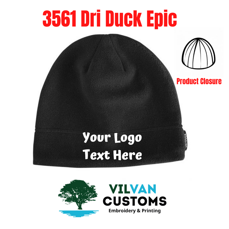 3561 Dri Duck Epic, Custom Embroidery