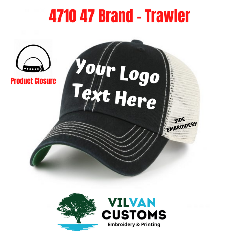 Custom Embroidery, 4710 47 Brand – Trawler Hats