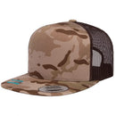Custom Embroidery, 6006 YP Classics Five-panel Classic Trucker – Multicam Hats, Flat Bill Camo
