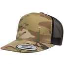 Custom Embroidery, 6006 YP Classics Five-panel Classic Trucker – Multicam Hats, Flat Bill Camo