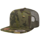 Custom Embroidery, 6006 YP Classics Five-panel Classic Trucker – Multicam Hats, Flat Bill Camo