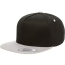 Custom Embroidery, 6007 YP Classics Five-panel Cotton Twill Snapback Flat Bill Hats