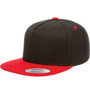 Custom Embroidery, 6007 YP Classics Five-panel Cotton Twill Snapback Flat Bill Hats