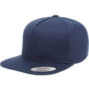 Custom Embroidery, 6007 YP Classics Five-panel Cotton Twill Snapback Flat Bill Hats