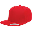Custom Embroidery, 6007 YP Classics Five-panel Cotton Twill Snapback Flat Bill Hats