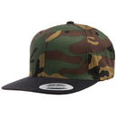 Custom Embroidery, 6089TC YP Classics Premium Snapback Two-tone Camo Hats Flat Bill