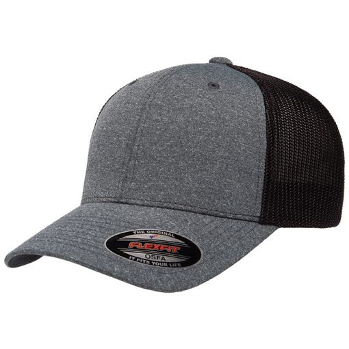 Custom Embroidery, 6311 Flexfit Melange Trucker Mesh Hats