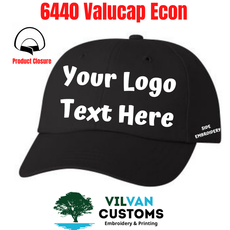 6440 Valucap Econ, Custom Embroidery