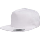 Custom Embroidery, 6502 YP Classics Unstructured Five-Panel Snapback Hats, Flat Bill