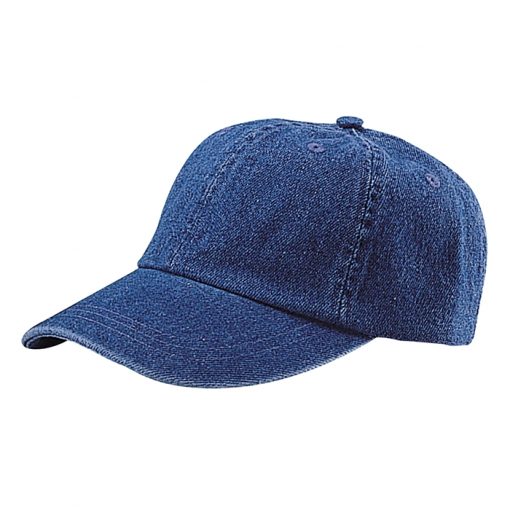 Custom Embroidery, 7610 Mega Cap Washed Denim Hats