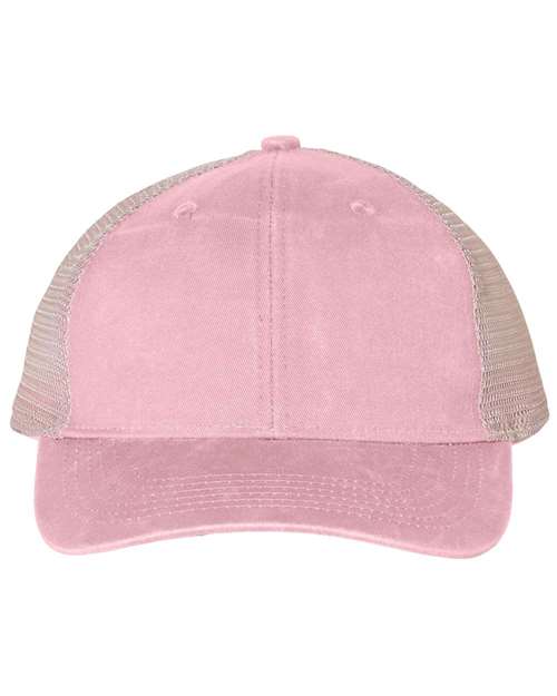 Custom Embroidery, PNY100M Outdoor Cap Ponytail Mesh Back Hats