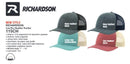 Custom Embroidery, 115CH Richardson Low Pro Trucker Hats