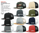 Custom Embroidery, 511 Richardson Blend Flat Bill Trucker Hats