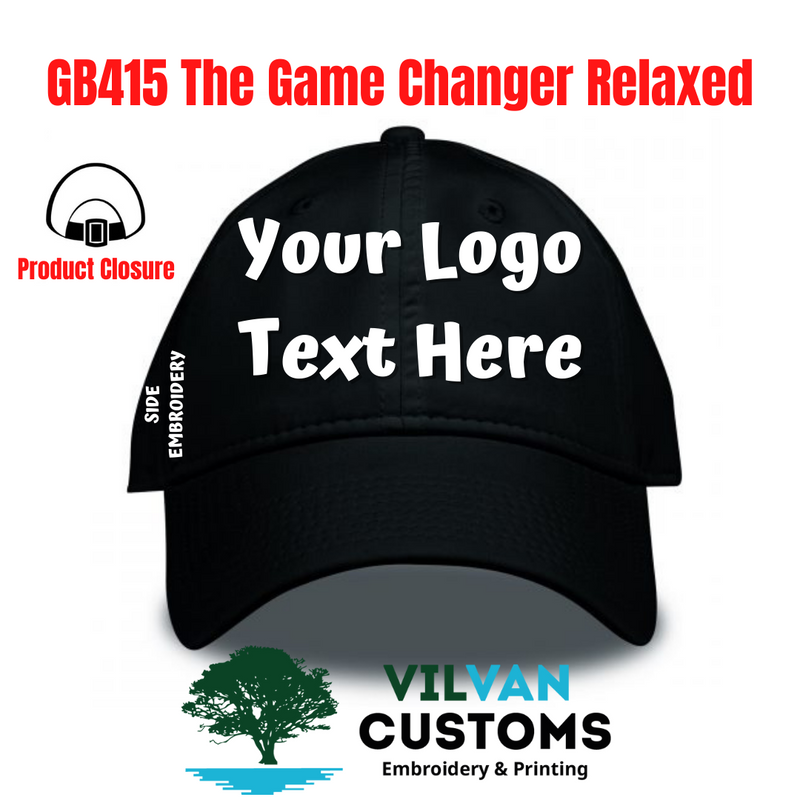 GB415 The Game Changer Relaxed, Custom Embroidery