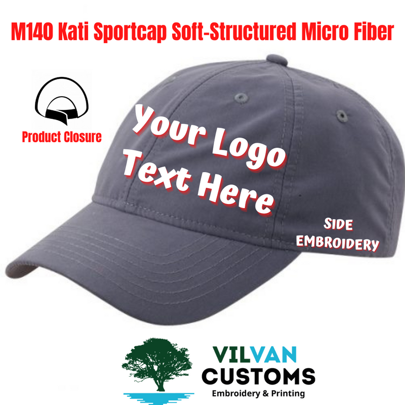 M140 Kati Sportcap Soft-Structured Micro Fiber, Custom Embroidery