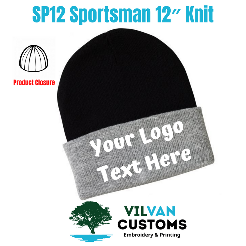 SP12 Sportsman 12″ Knit, Custom Embroidery