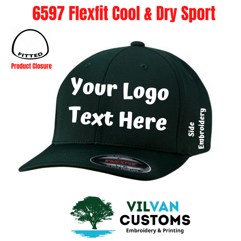 Flexfit hat embroidery sales