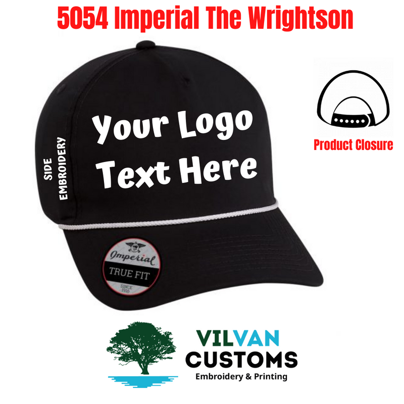 5054 Imperial The Wrightson Hats, Custom Embroidery