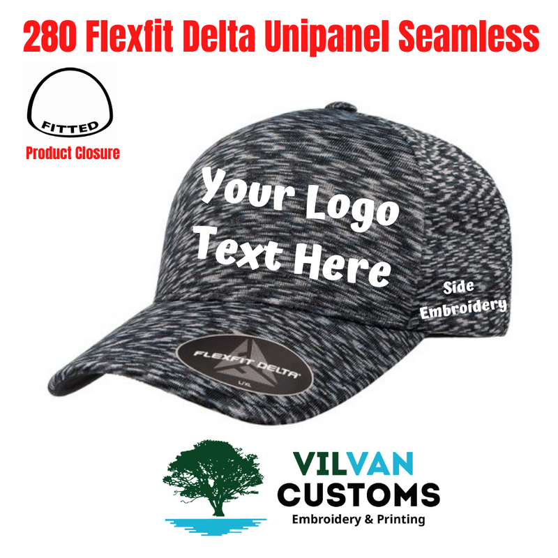 Custom Embroidery, 280 Flexfit Delta Unipanel Seamless