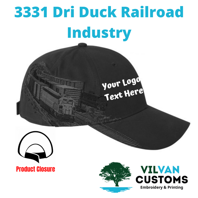 3331 Dri Duck Railroad Industry, Custom Embroidery